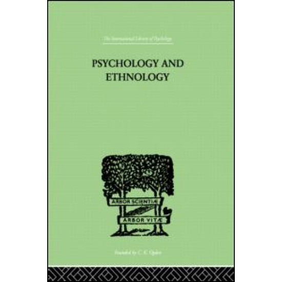 Psychology and Ethnology