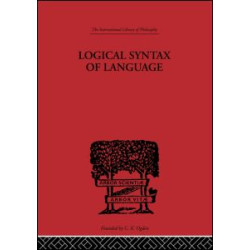 Logical Syntax of Language Logical Syntax of Language