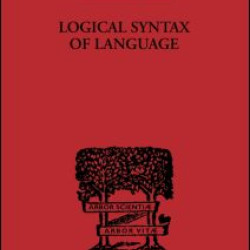 Logical Syntax of Language Logical Syntax of Language