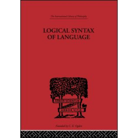 Logical Syntax of Language