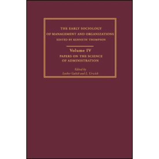 Papers on the Science of Administration