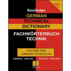 German Technical Dictionary (Volume 1)