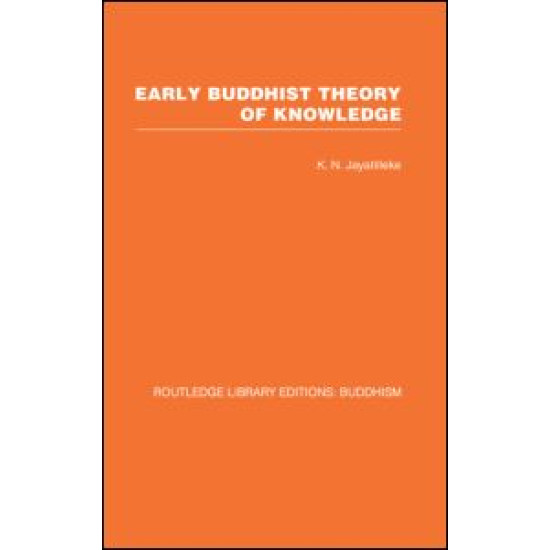 Early Buddhist Theory of Knowledge