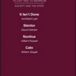 Today and Tomorrow Volume 15 Society & the State