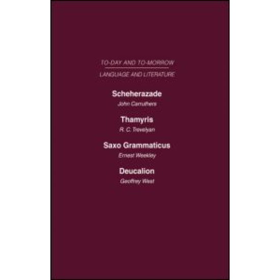 Scheherazade or the Future of the English Novel Thamyris or Is There a Future for Poetry? Saxo Grammaticus Deucalion or the Future of Literary Criticism Scheherazade or the Future of the English Novel Thamyris or Is There a Future for Poetry? Saxo Grammaticus Deucalion or the Future of Literary Criticism