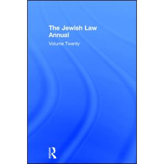 Jewish Law Annual Volume 20