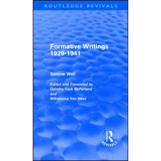Formative Writings (Routledge Revivals)