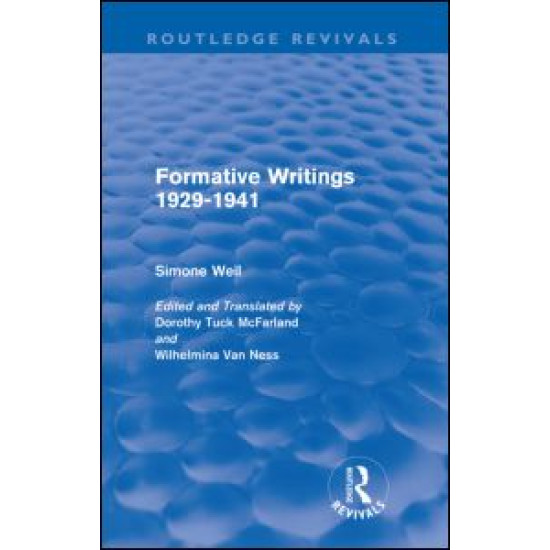 Formative Writings (Routledge Revivals) Formative Writings (Routledge Revivals)