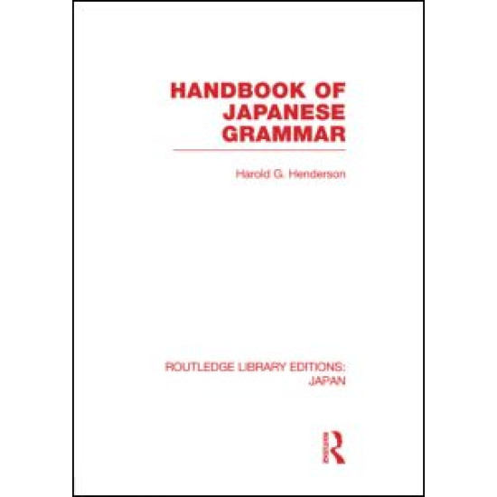 Handbook of Japanese Grammar Handbook of Japanese Grammar