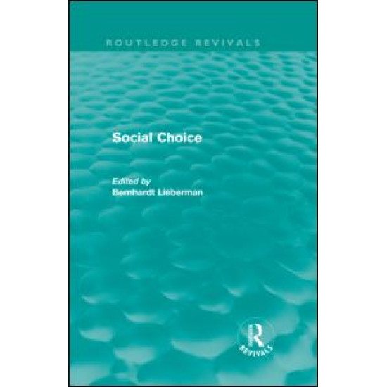 Social Choice (Routledge Revivals)