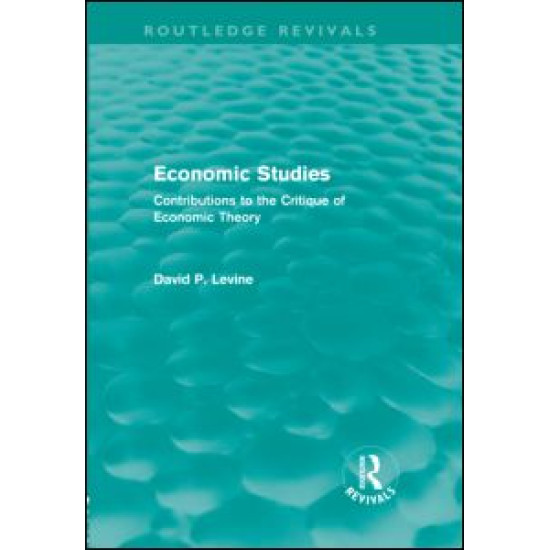 Economic Studies (Routledge Revivals)