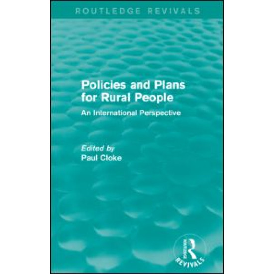 Policies and Plans for Rural People (Routledge Revivals)