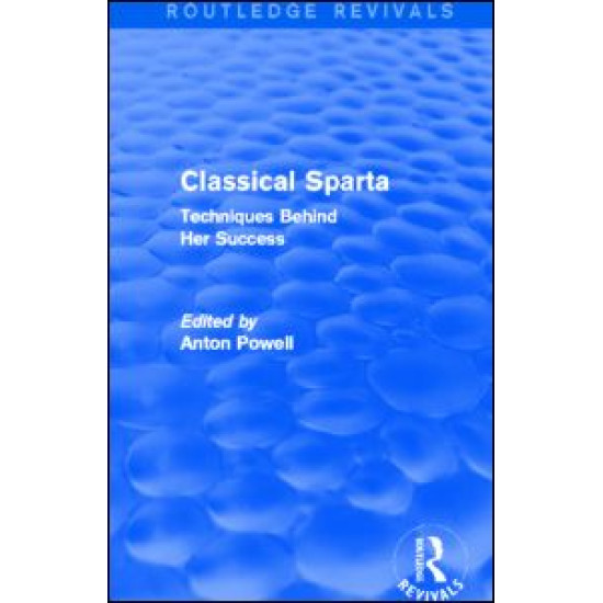 Classical Sparta (Routledge Revivals) Classical Sparta (Routledge Revivals)