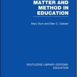 Matter and Method in Education Matter and Method in Education