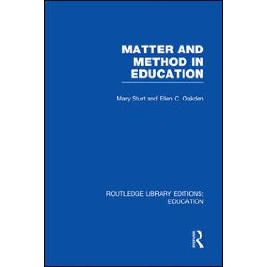 Matter and Method in Education