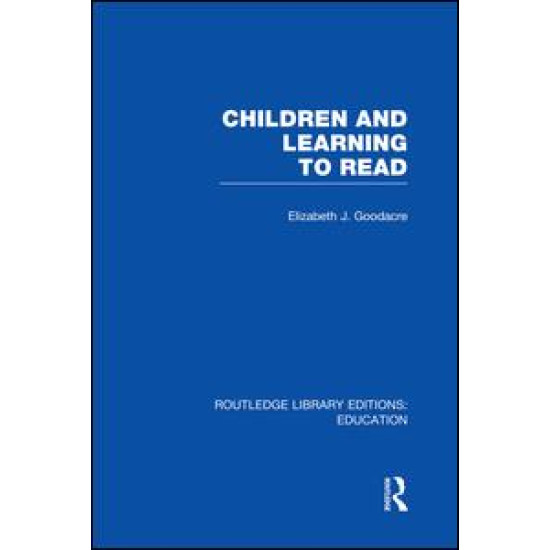 Children and Learning to Read (RLE Edu I)