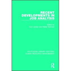 Recent Developments in Job Analysis Recent Developments in Job Analysis