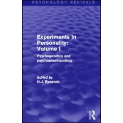 Experiments in Personality: Volume 1