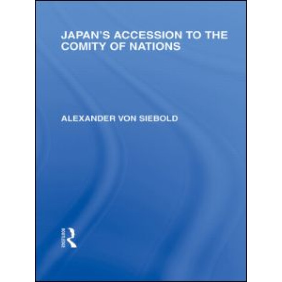 Japan's Accession to the Comity of Nations Japan's Accession to the Comity of Nations