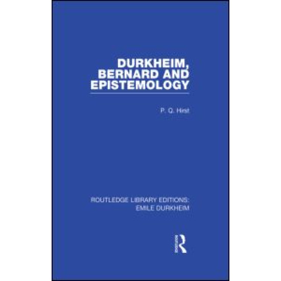 Durkheim, Bernard and Epistemology