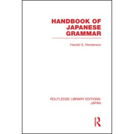 Handbook of Japanese Grammar Handbook of Japanese Grammar