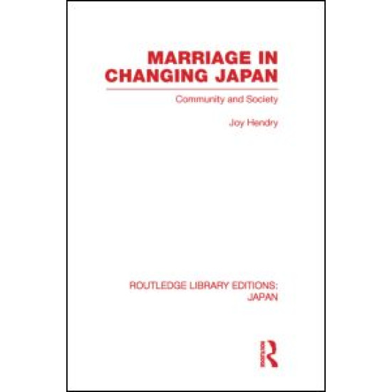 Marriage in Changing Japan