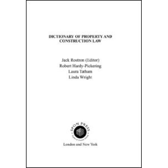 Dictionary of Property and Construction Law