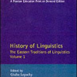 History of Linguistics Volume I History of Linguistics Volume I