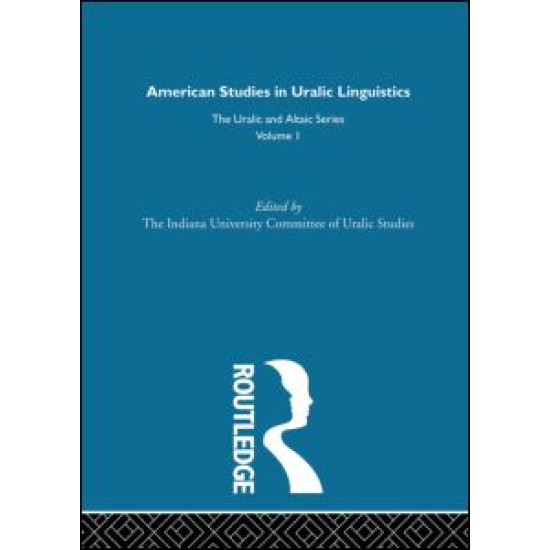 American Studies in Uralic Linguistics American Studies in Uralic Linguistics
