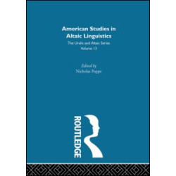American Studies in Altaic Linguistics