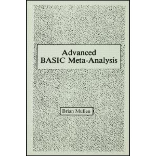 Advanced Basic Meta-analysis Advanced Basic Meta-analysis