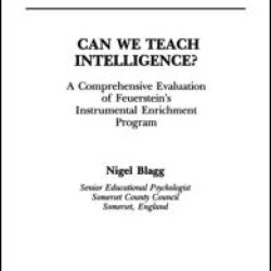 Can We Teach Intelligence? Can We Teach Intelligence?