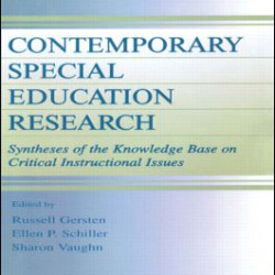 Contemporary Special Education Research Contemporary Special Education Research
