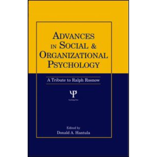 Advances in Social and Organizational Psychology Advances in Social and Organizational Psychology