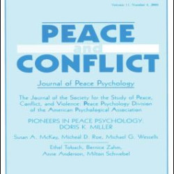 Pioneers in Peace Psychology Pioneers in Peace Psychology