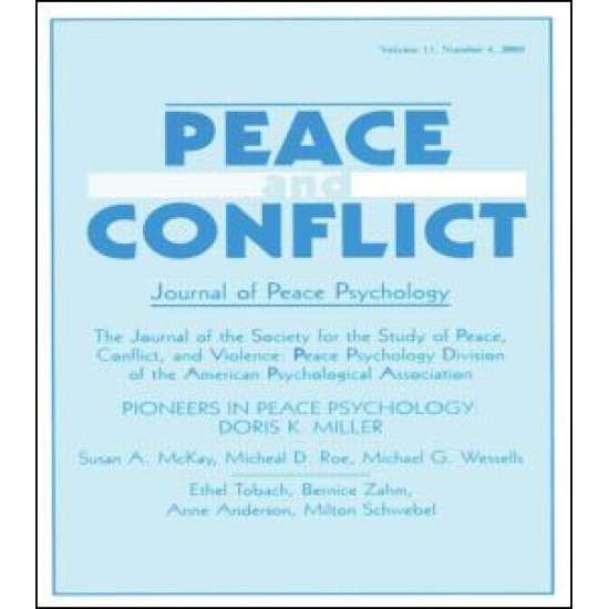 Pioneers in Peace Psychology