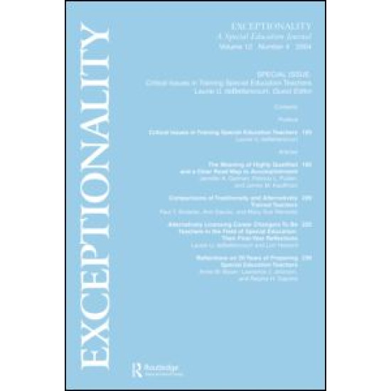 Critical Issues in Training Special Education Teachers
