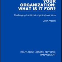 Your Organization: What Is It For? Your Organization: What Is It For?