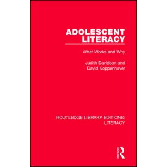 Adolescent Literacy Adolescent Literacy
