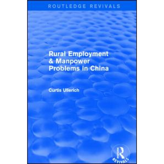 Rural Employment & manpower problems in China