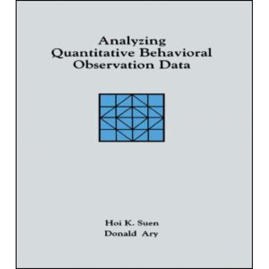 Analyzing Quantitative Behavioral Observation Data Analyzing Quantitative Behavioral Observation Data