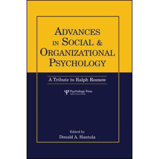 Advances in Social and Organizational Psychology Advances in Social and Organizational Psychology