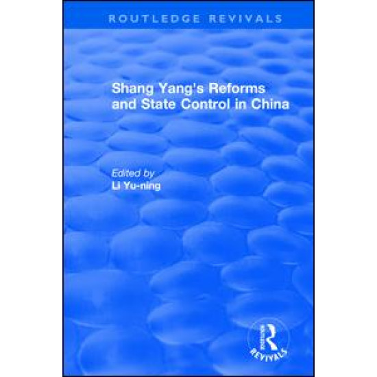 Revival: Shang yang's reforms and state control in China. (1977)