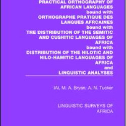 Practical Orthography of African Languages Practical Orthography of African Languages