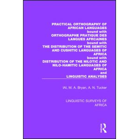 Practical Orthography of African Languages Practical Orthography of African Languages