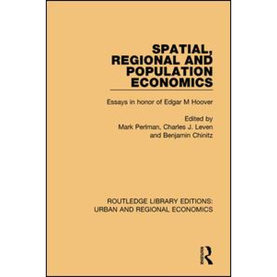 Spatial, Regional and Population Economics Spatial, Regional and Population Economics