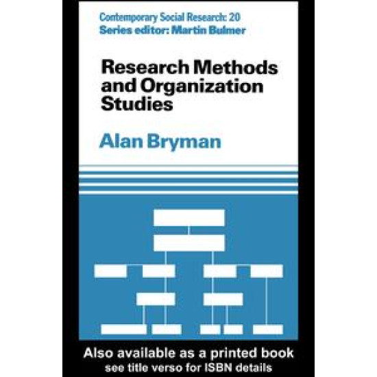 Research Methods and Organization Studies