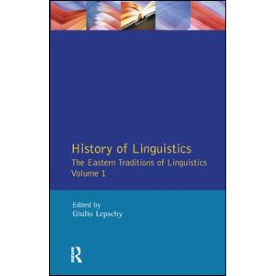 History of Linguistics Volume I