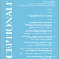 Autism and Applied Behavior Analysis Autism and Applied Behavior Analysis