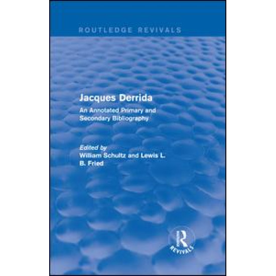 Jacques Derrida (Routledge Revivals) Jacques Derrida (Routledge Revivals)